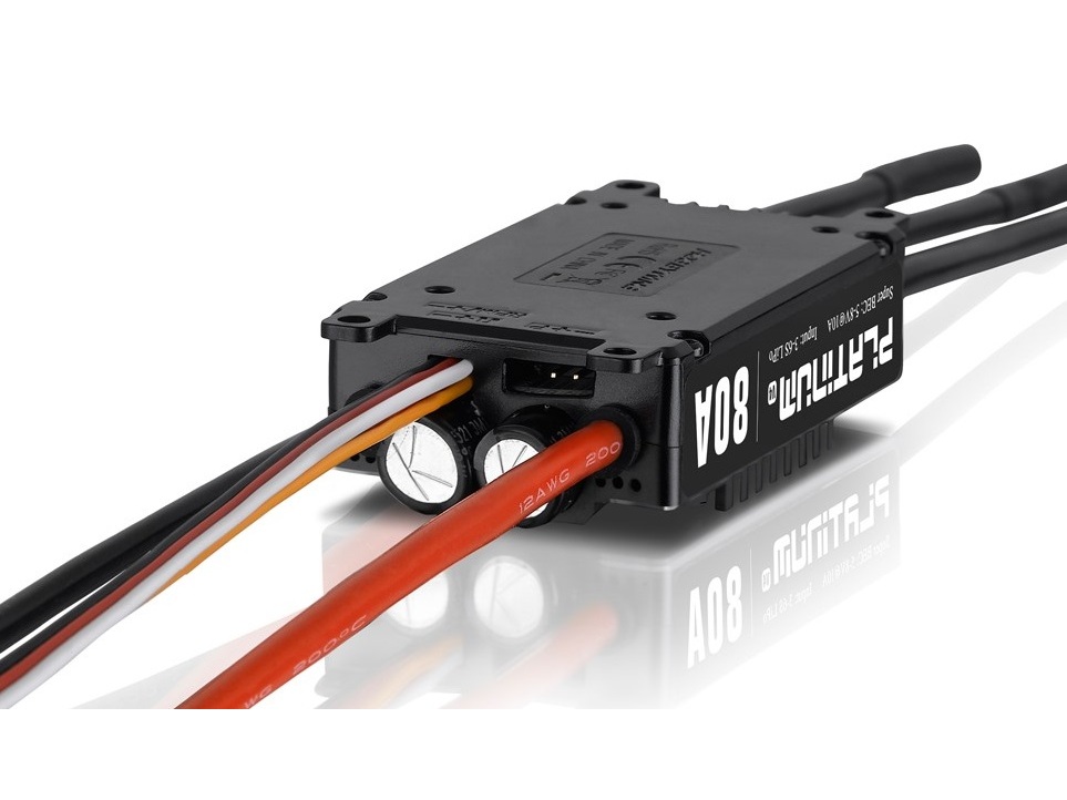 Hobbywing Platinum Regler 80A V4, 3-6S, BEC 7A – Bild 4