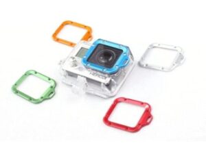 Linsenabdeckung wasserdicht blau zu Kameras wie GoPro