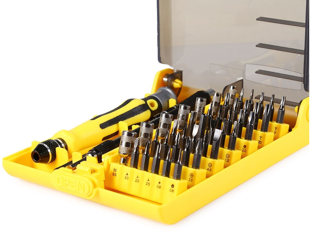 Feinmechanik Werkzeugset - 45-teilig für Smartphones, Kameras usw. – Bild 3