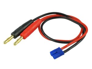 Ladekabel EC2 mit Banana Stecker 4mm - 30cm