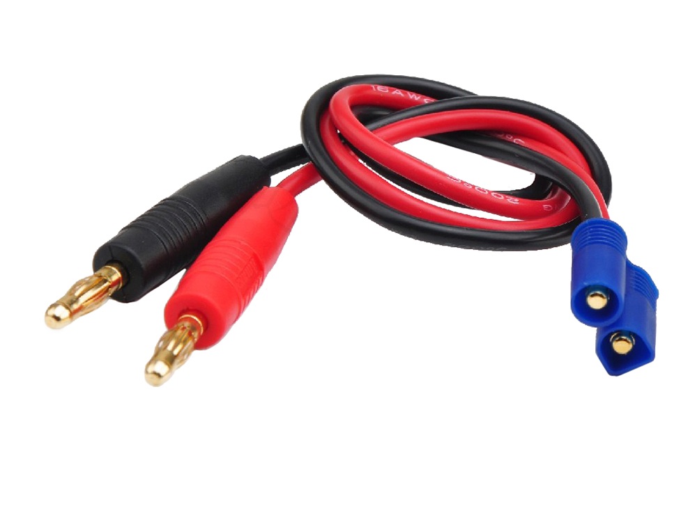 Ladekabel EC3 mit Banana Stecker 4mm - 30cm