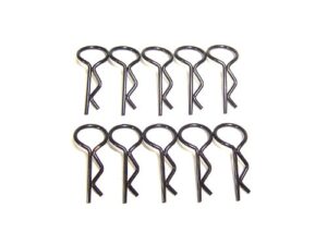 Karosserieclips mittel 1.2mm 45 Grad, schwarz, 10Stk. 59908K