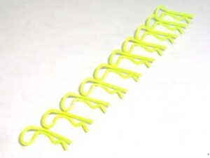Karosserieclips klein 1.25mm 90 Grad abgewinkelt, gelb, 10Stk. 59924Y
