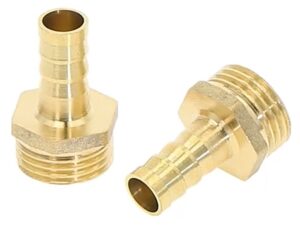 Schlauchanschluss aus Messing 12mm - 1/2 Zoll Aussengewinde