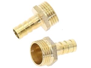 Schlauchanschluss aus Messing 12mm - 1/2 Zoll Aussengewinde