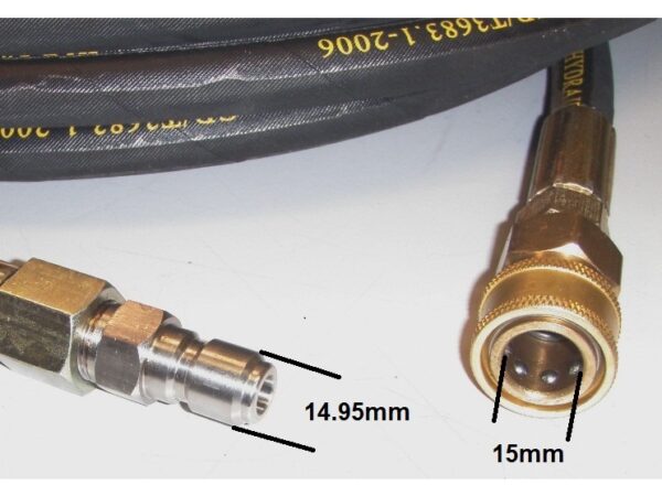 Hochdruckschlauch 10m zu Hochdruckreiniger XYQ3600 – Bild 2
