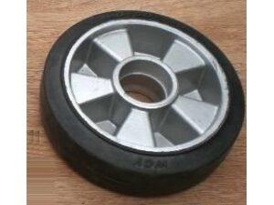 Lenkrad Gummi-Alu zu Palettenhubwagen Palettenrrolli 200x50-140mm