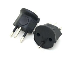 Netzstecker-Adapter für DE-CH (Schuko auf CH-Stecker) 3 Polig