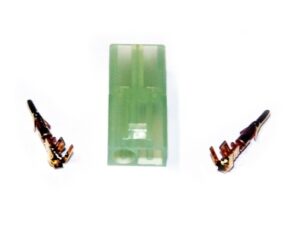 Mini Tamiya-Buchse mit Kontaktpin, goldbeschichtet - im 5er-Set