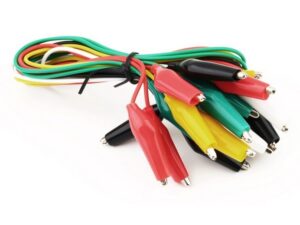 Krokodil-Klemmen mit hochwertigem Silikonkabel - 40cm - 10er-Set