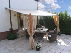 Seitenwand-Set zu TOSCANA 3x4m Sand