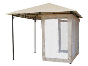 Seitenwand-Set Moskito Sonnendach 3x3m 4-tlg Sand