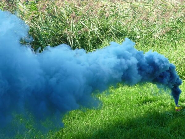 Mr. Smoke 3 - Rauchpatrone in blau mit Elektrozünder