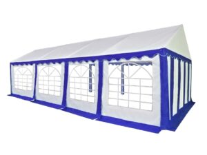 HEBU-Tent - Profi PVC Partyzelt 5x8 m blau