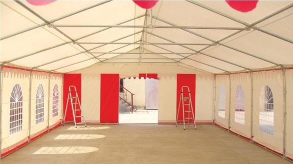 HEBU-Tent - Profi PVC Partyzelt 6x8 m – Bild 4