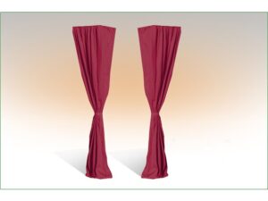 Deko-Schal - Eckvorhänge für Faltzelte - bordeaux