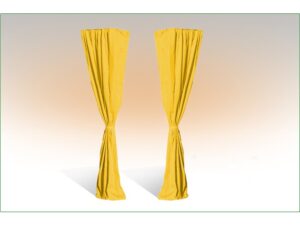 Deko-Schal - Eckvorhänge für Faltzelte - gelb