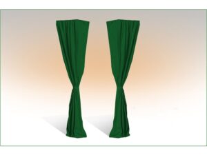 Deko-Schal - Eckvorhänge für Faltzelte - grün