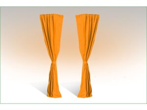 Deko-Schal - Eckvorhänge für Faltzelte - orange