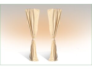 Deko-Schal - Eckvorhänge für Faltzelte - sand