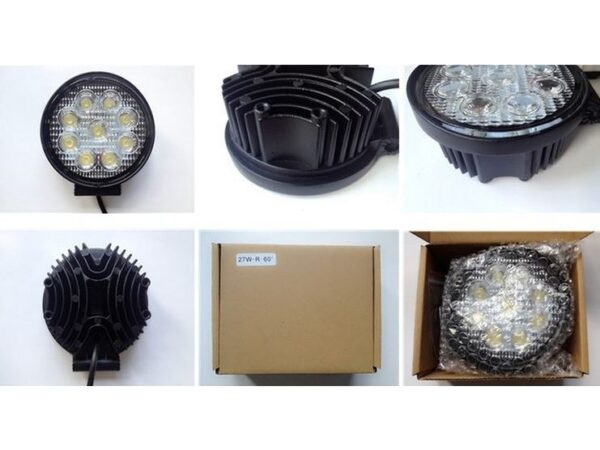 LED Arbeitsscheinwerfer Flutlicht 27W 12-32V – Bild 2