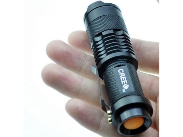 High Power LED CREE 5W Alu-Taschenlampe, zoombar – Bild 2