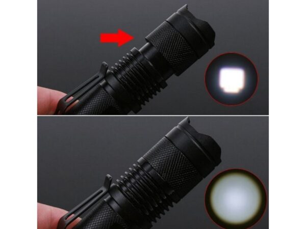High Power LED CREE 5W Alu-Taschenlampe, zoombar – Bild 4