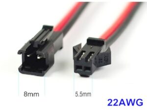 LED-Anschlusskabel - 22AWG - 2-Pin - male/ffemale