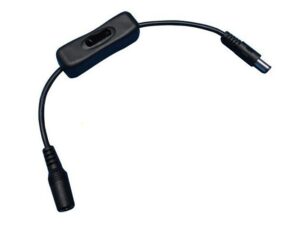LED Ein-/Ausschalter 12V zu LED Streifen, Rundstecker Anschluss