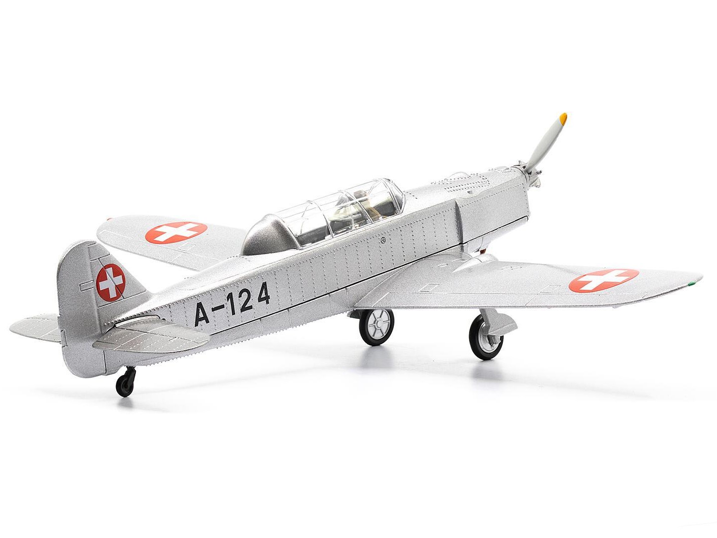 DieCast Flugzeug - ACE Pilatus P-2-05 A-124 Silber / Aluminium (1963) – Bild 2