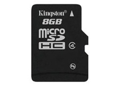 Speicherkarte Kingston Micro SDHC-Card 8GB Class4