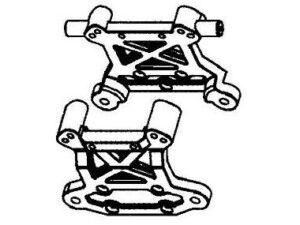 Stossdämpfer-Befestigungsplatten-Set vorne 112006
