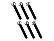 Inbus-Blechschrauben Senkkopf (6 Stk.) 4*44 183007