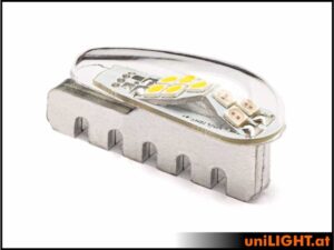 uniLIGHT 12mm DUAL Navigation + Blitzlicht, 10Wx2, KURZ - grün-weiss