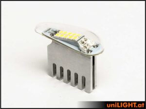 uniLIGHT 14mm DUAL Navigation + Blitzlicht, 15Wx2 - grün-weiss