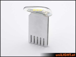 uniLIGHT 14mm DUAL Navigation + Blitzlicht, 32Wx2, T-Fuse - grün-weiss