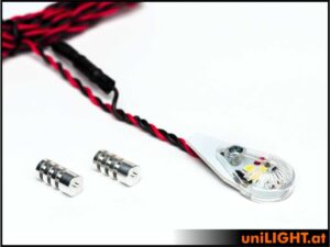 uniLIGHT 16mm DUAL Navigation + Blitzlicht, 10Wx2 - grün-weiss