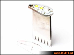 uniLIGHT 18mm DUAL Navigation + Blitzlicht, 24Wx2, T-Fuse - grün-weiss