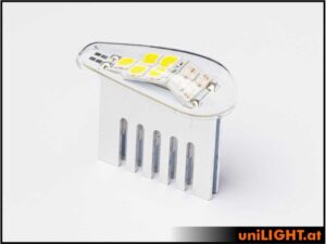 uniLIGHT 20mm DUAL Navigation + Blitzlicht, 24Wx2 - grün-weiss