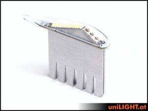 uniLIGHT 6mm DUAL Navigation+Strobe Licht, 12Wx2 - grün-weiss