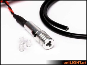 uniLIGHT 3mm FIBER Blitzlicht, Triple, 8Wx2 - rot
