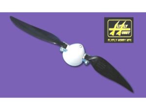 Klapp-Luftschraube 10x6 mit Kunststoff-Spinner 34.5mm, für 4mm Wellen