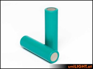 uniLIGHT Li-Ion Zelle 18650 - 2000mAh, 10A - 2er-Set