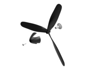 Propeller Set 3-Blatt zu BF-109 - 761-11, Spw 400mm, Volantex, 2 Sück