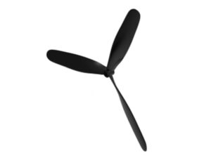 Propeller 3-Blatt zu BF-109, P40 und Zero, Spw 400mm, Volantex, 2 Sück - P7611107X2