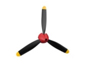 Propeller Set, 3-Blatt zu P-40 - 761-13, Spw 400mm, Volantex, 2 Sück - P7611304X2