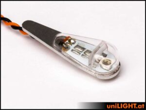 uniLIGHT 7mm PRO Navigationslicht, 1.5Wx2, FLACH - grün