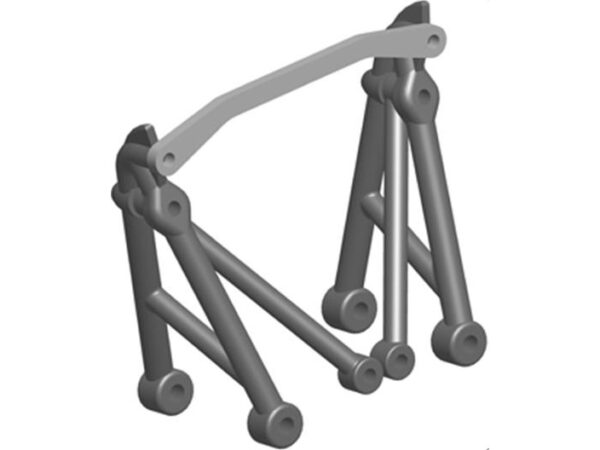 Rear Shock Tower Set 185207 zu NR 8Be von Nutech