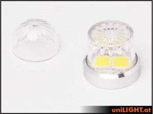 uniLIGHT 13mm ROUND Blitzlicht, 10Wx2, KURZ - weiss