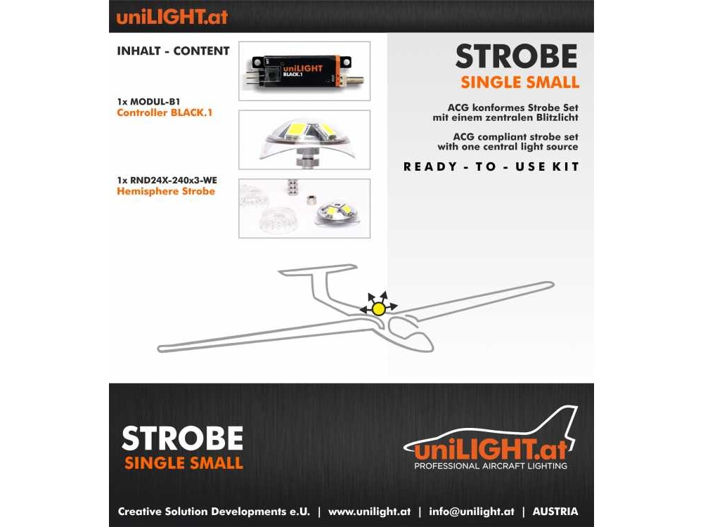 uniLIGHT STROBE-Small Beleuchtungsset